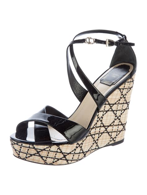 dior wedge|christian dior lace up sandals.